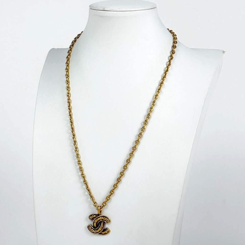 Chanel Cc Logo Chain Pendant Necklace #244029C13B - Picture 6 of 6